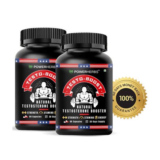 2x Testo - Boost : 120 capsules 60 days supply - PowerHerbs INC